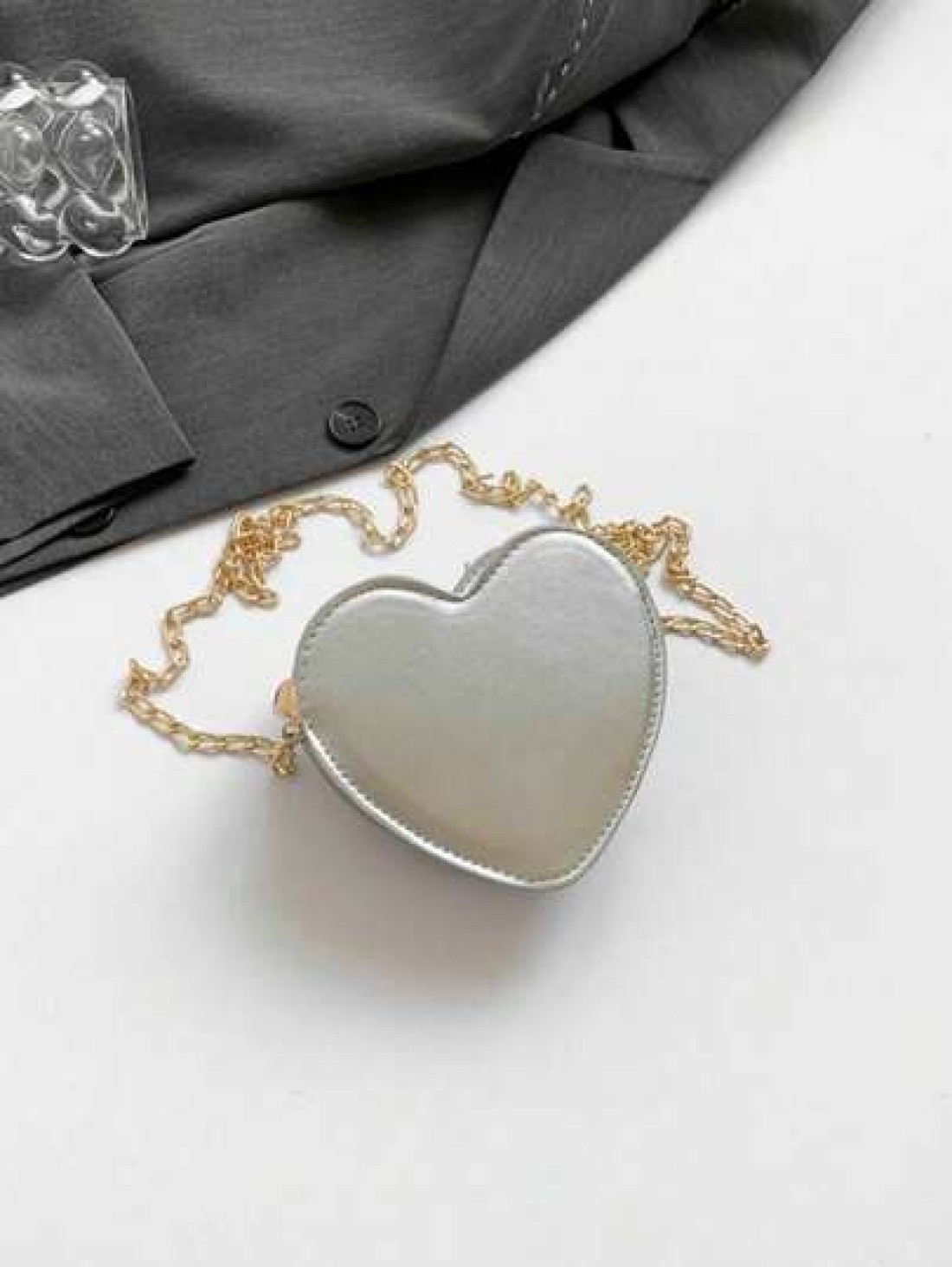 1 Piece Of Bow Pu Love Chain Bag For Girls Zipper Closure Shoulder Messenger Bag Fashionable And Versatile Candy Colored Mini Bag Lipstick Coin Purse Suitable For Daily Use