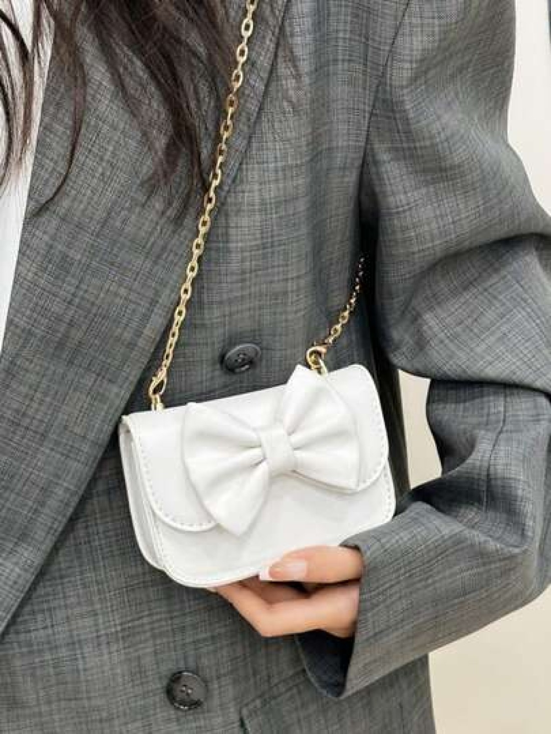 Unique Design Bow Girl Cute Stylish Minimalist Shoulder Diagonal Crossbody Bag