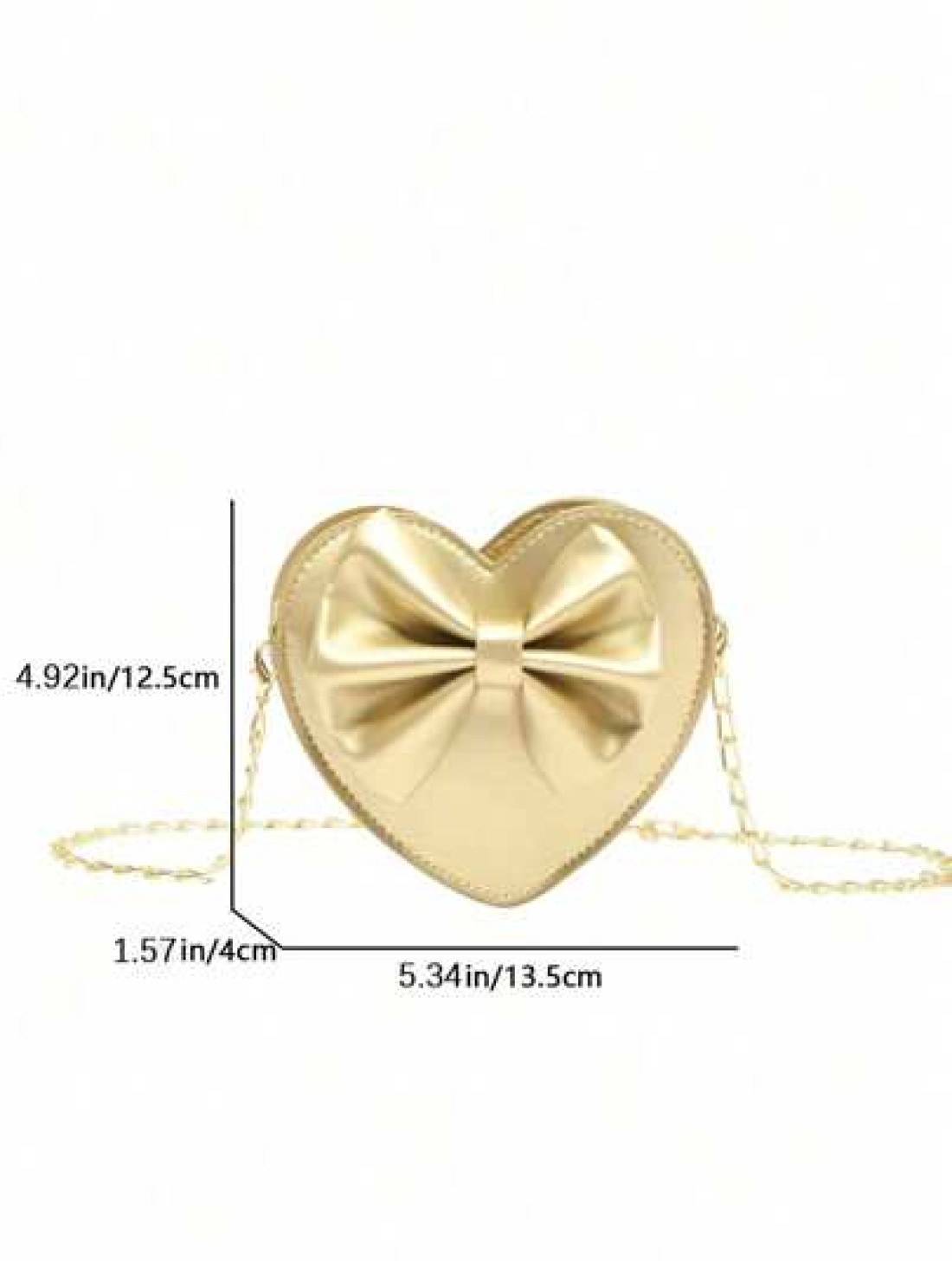 1pc Pu Zipper Closure Messenger Bag Fashionable Mini Heart Shaped Chain Shoulder Messenger Bag Ins Korean Version Niche Design Simple And Exquisite Lipstick Earphone Bag Comfortable Shoulder Strap Smo