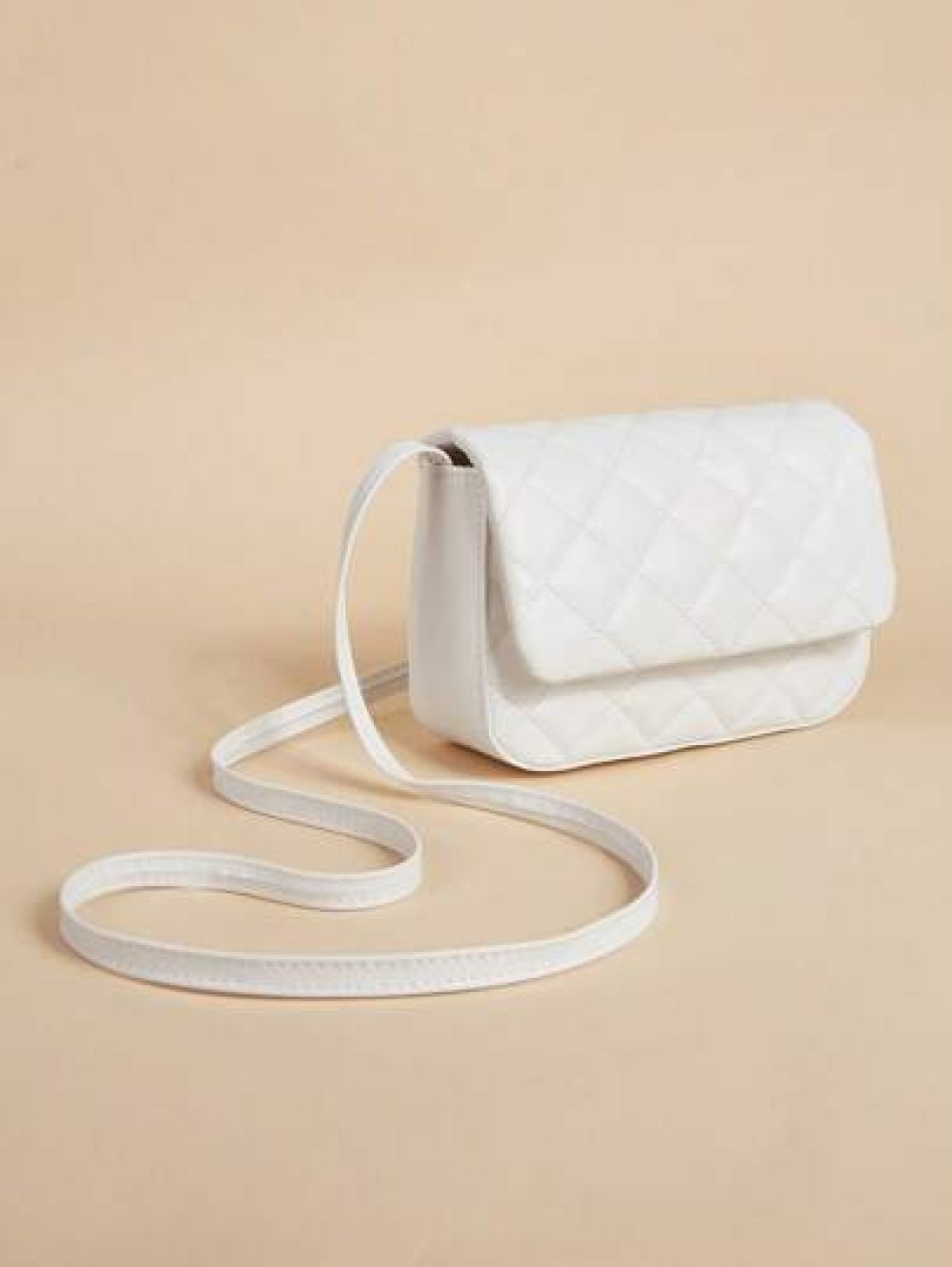 1pc Kids Girls Quilted Square Shoulder Messenger Bag Suitable For Daily Outing Birthday Gift