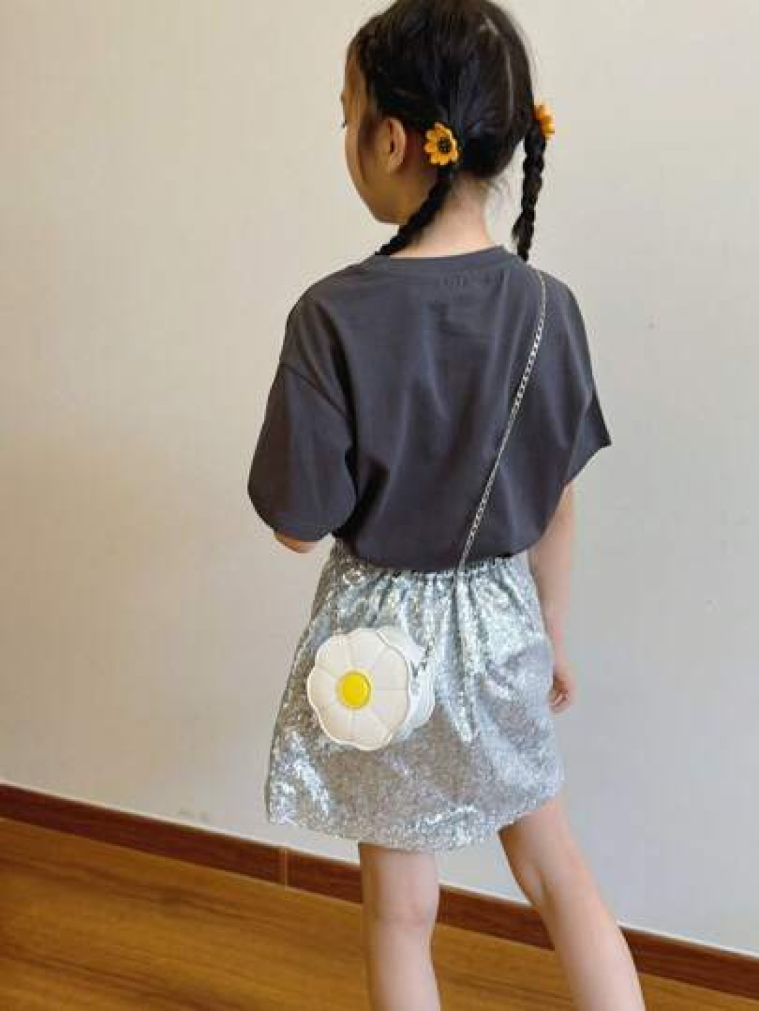 Fashion Casual PU Girls Cute Floral Shoulder Crossbody Bag Mini Small Clutch Wallet Purse