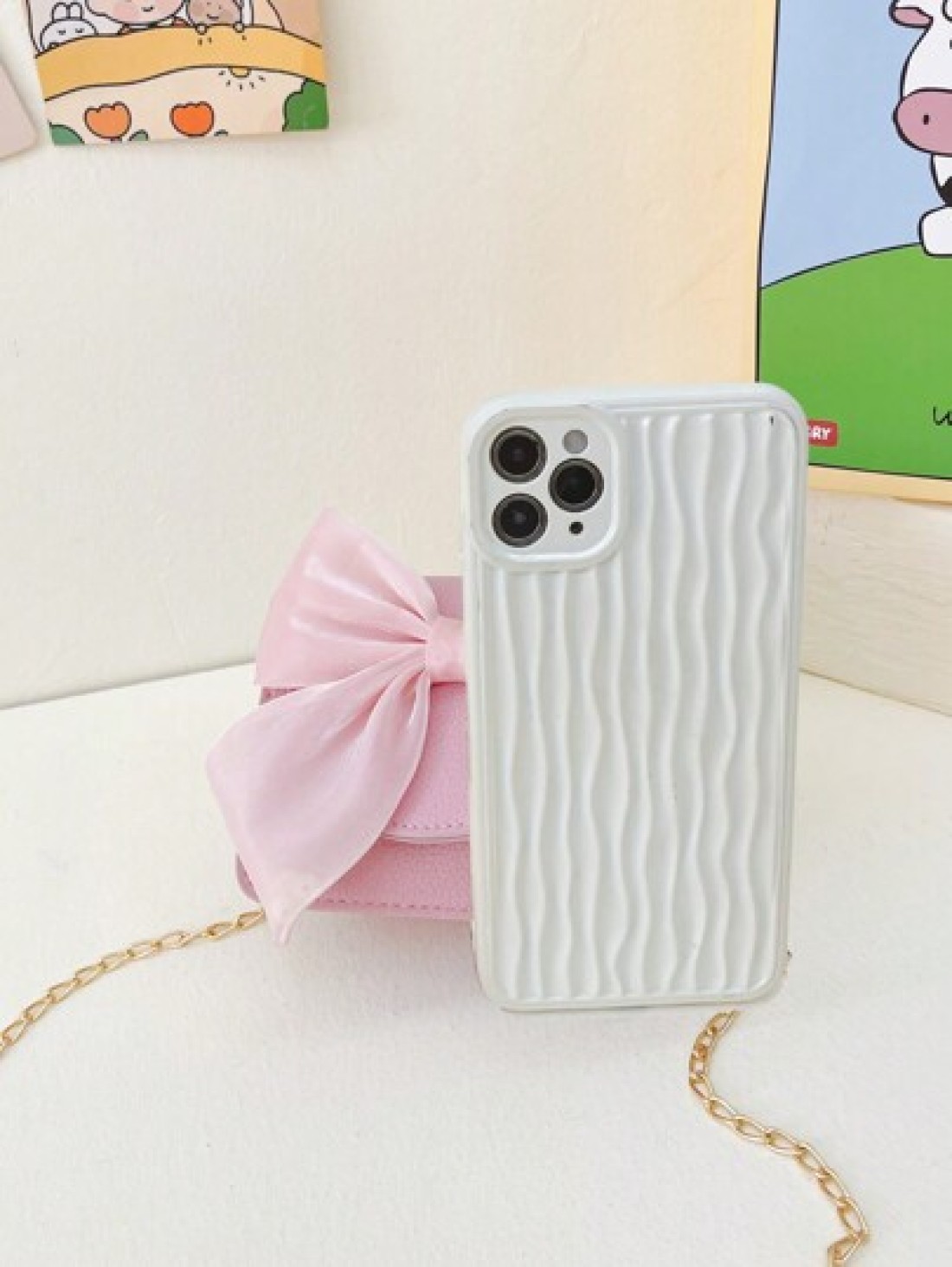 1pc Fashion Children s Bag Girl Bow Crossbody Bag Cute Princess Style Coin Purse Pu Material Magnetic Buckle Closure With A Sweet Bow Pattern Crossbody Bag Suitable For Girls To Go Shopping Attend Par