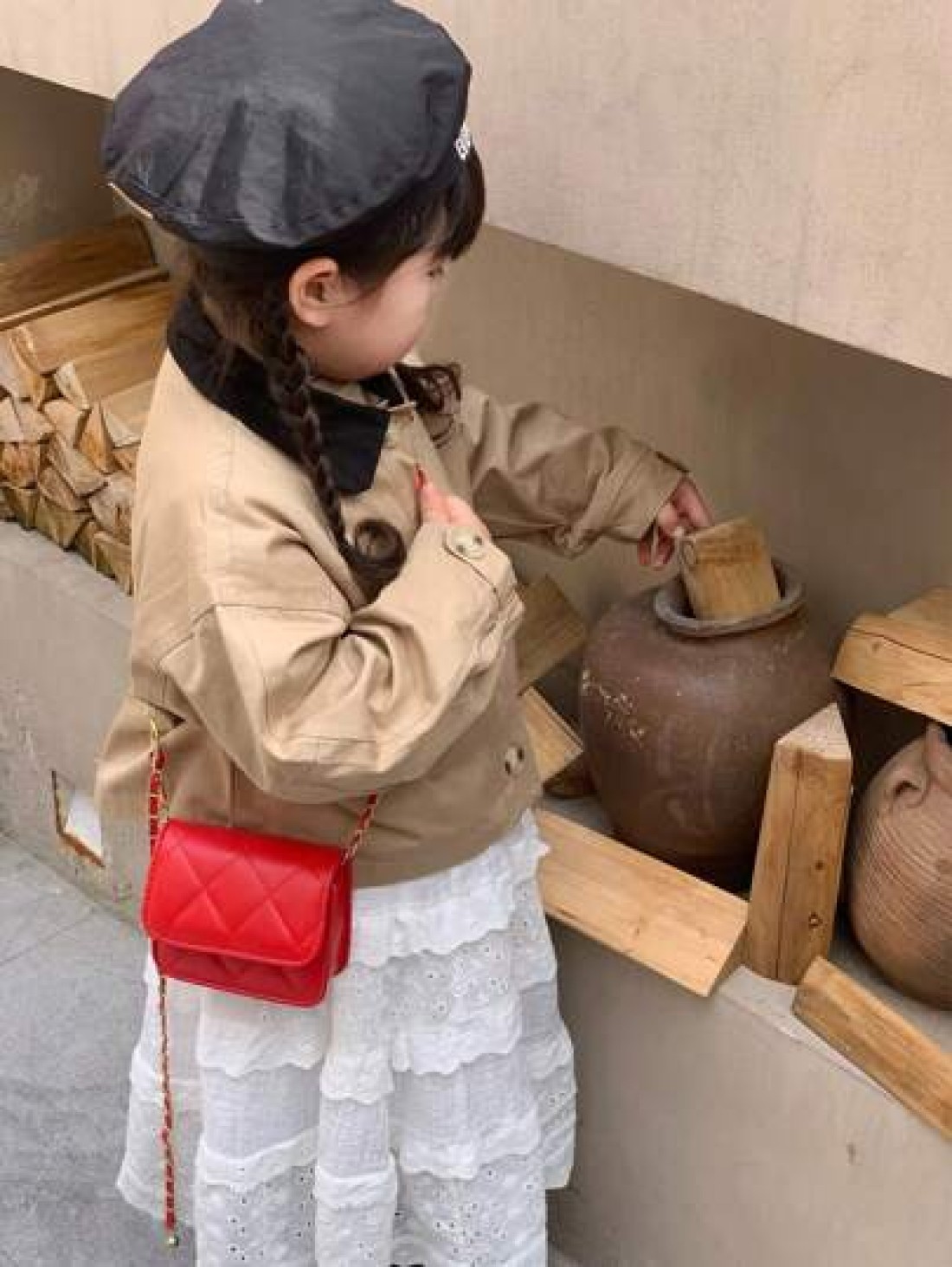 Fashionable Mini Structured Crossbody Shoulder Bag For Kids Coin Purse For Outdoor Use