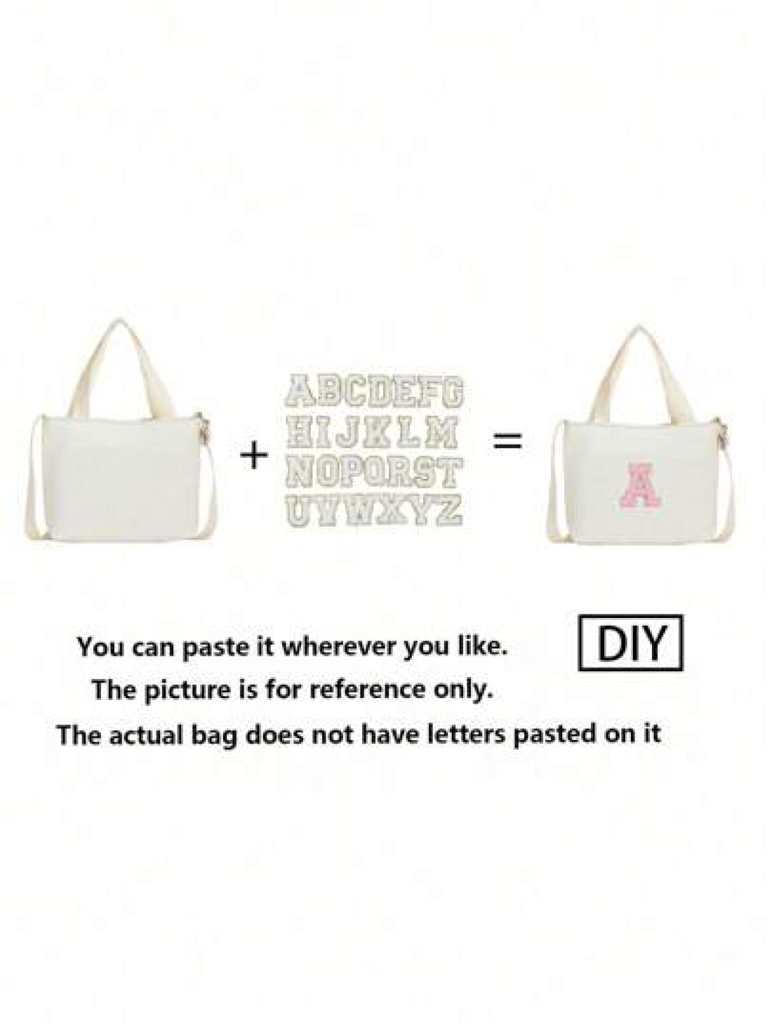 1Pc New Mini Casual Versatile And Diy 26 Letter Crossbody Bag For Back To School Season Suitable For Elementary School Junior High School High School And College Students Suitable For Daily Use When G