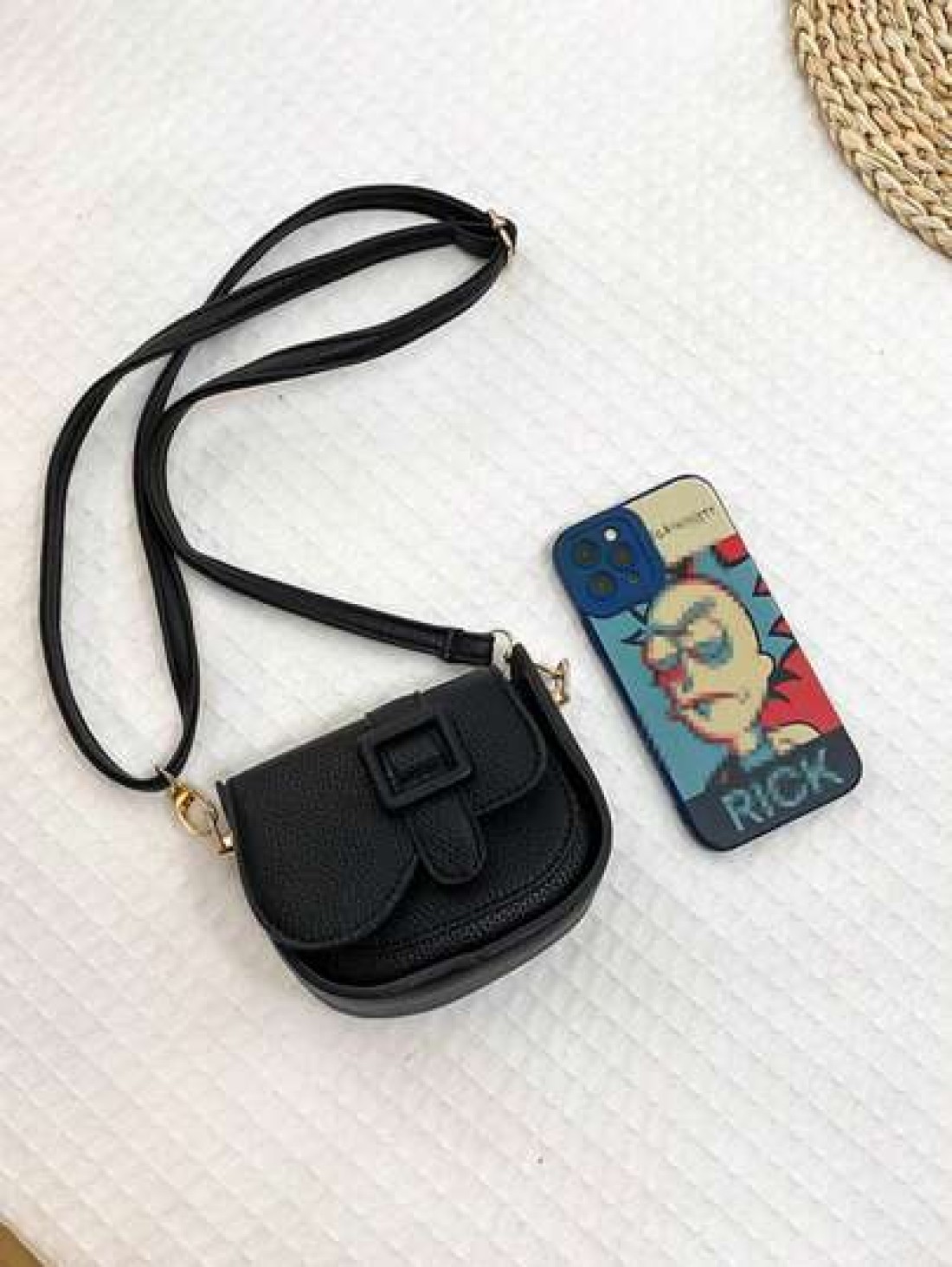 1pc Girls Solid Color Fashion Mini PU Flap Crossbody Bag Personalized Messenger Bag Suitable For Daily Use