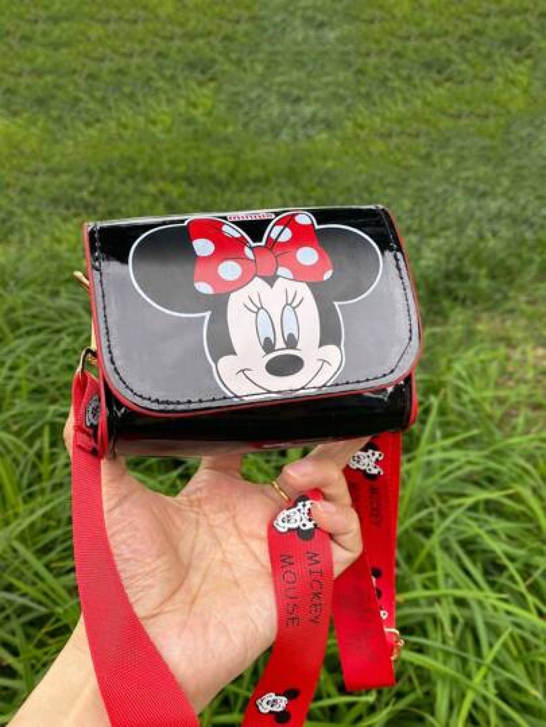 Disney 1pc Disney Stitch Cartoon Fashion Kids One Shoulder Crossbody Snack Bag Cute Stylish For Girls