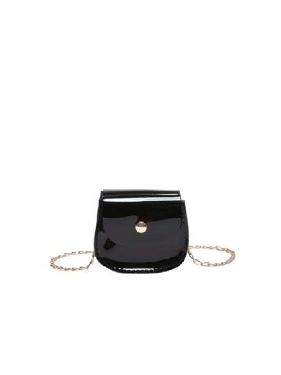 1pc Candy Colored PVC Mini Chain Crossbody Bag For Girls Suitable For Daily Use