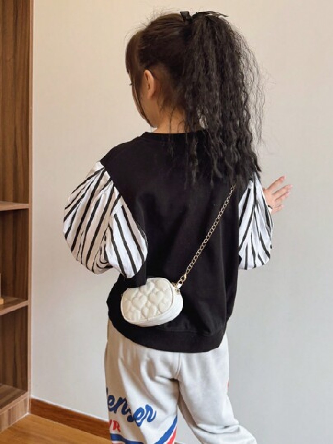 Embroidered Children s Shoulder Bag PU Leather Girls Crossbody Mini Bag