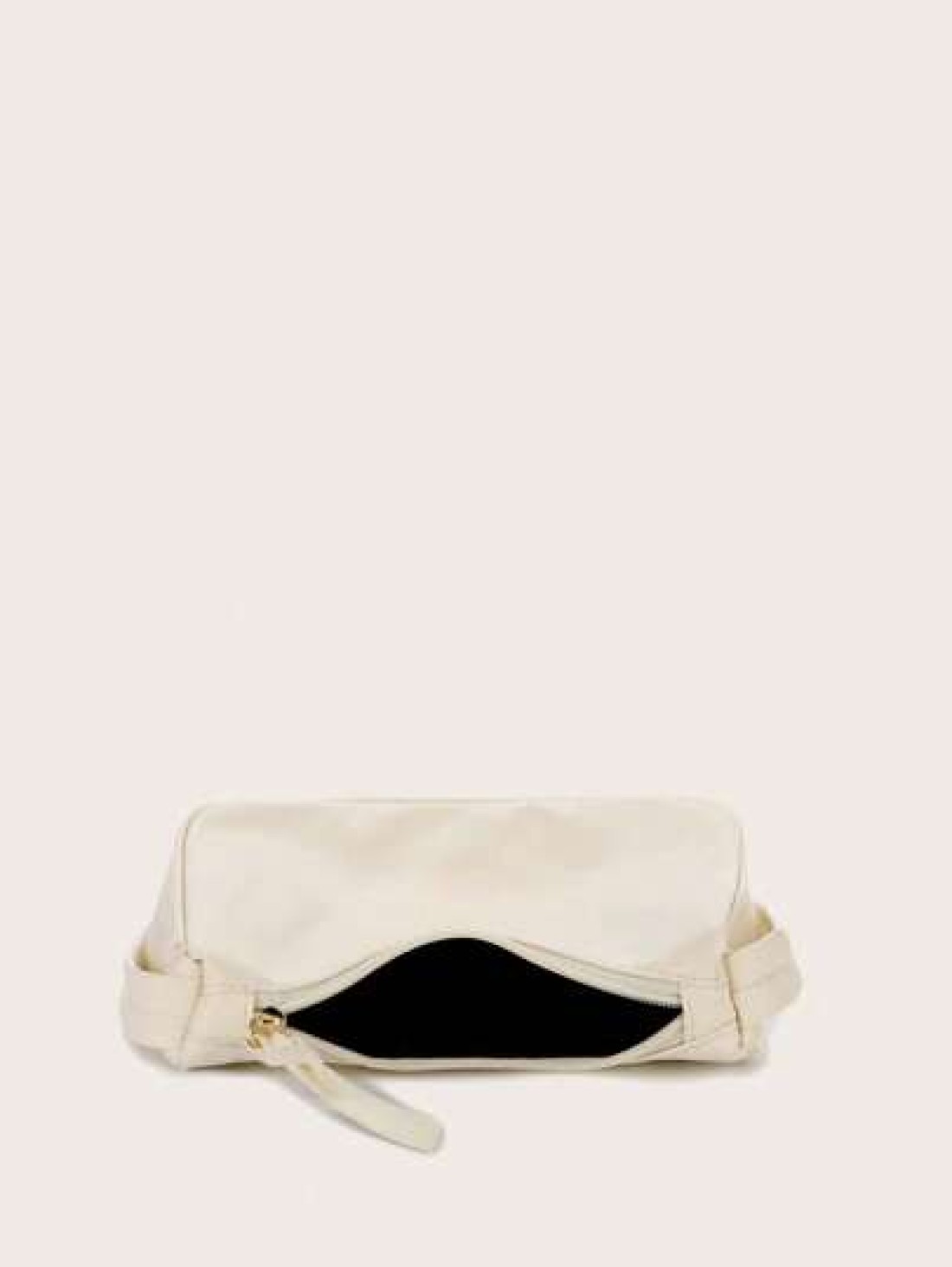 1pc Simple And Stylish Solid Color PU Shoulder Bag