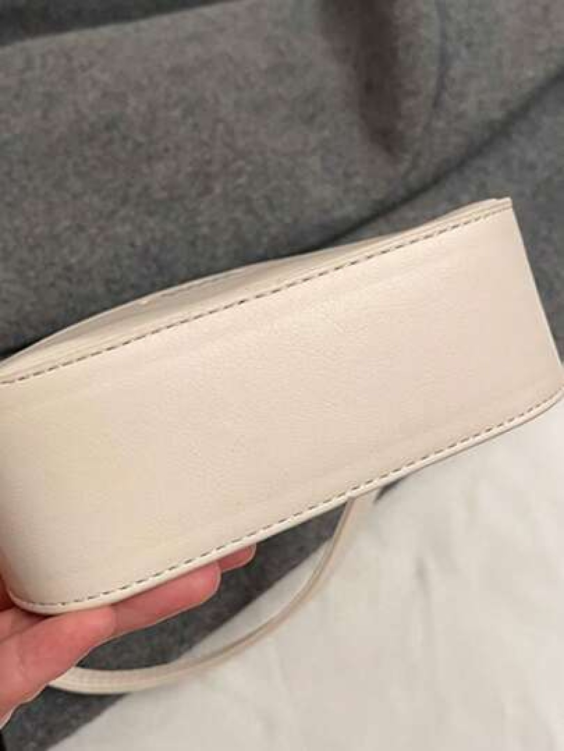 1pc Simple Fashionable Girls Handbag Solid Color PU Leather Letter Shoulder Crossbody Bag