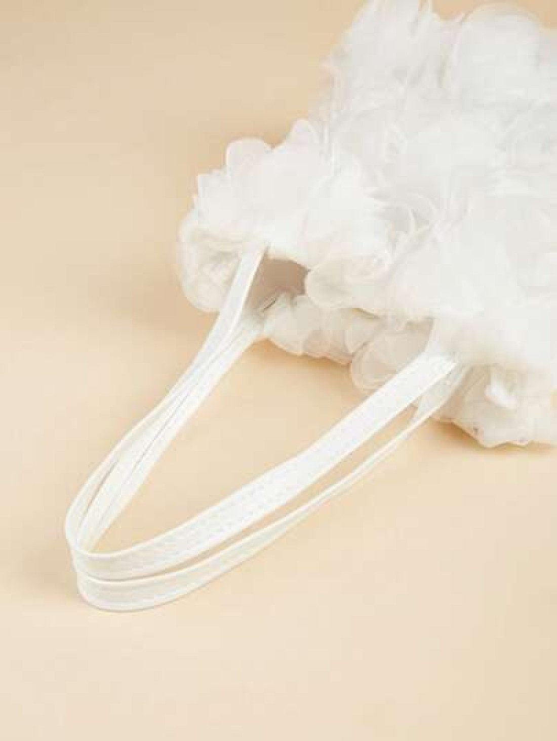 1pc Sweet Lady New Arrival Minimalist Rose Flower Design Handbag Tote Bag For Phone And Coins