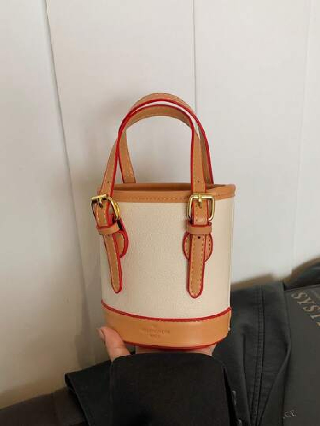 Mini Dual Strap Bucket Bag Crossbody Bag Handbag Mini Makeup Bucket Storage Bag Super Mini Bag Mainly Used For Hanging Decorations Relatively Small Capacity