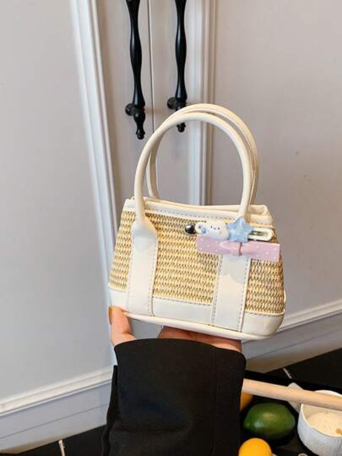 1pc Sweet Handbag Pu Magnetic Opening And Closing New Garden Bag Mini Cute Shoulder Messenger Bag Female Niche High End Small Hand Held Comfortable Shoulder Strap Suitable For Daily Travel And Shoppin