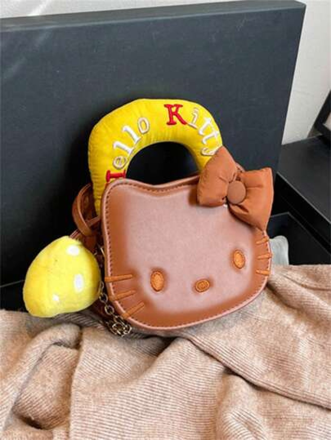 Sanrio 1pc Sanrio Cute Kitty Cartoon Mini Crossbody Bag High Quality Fashion Handbag For Girls