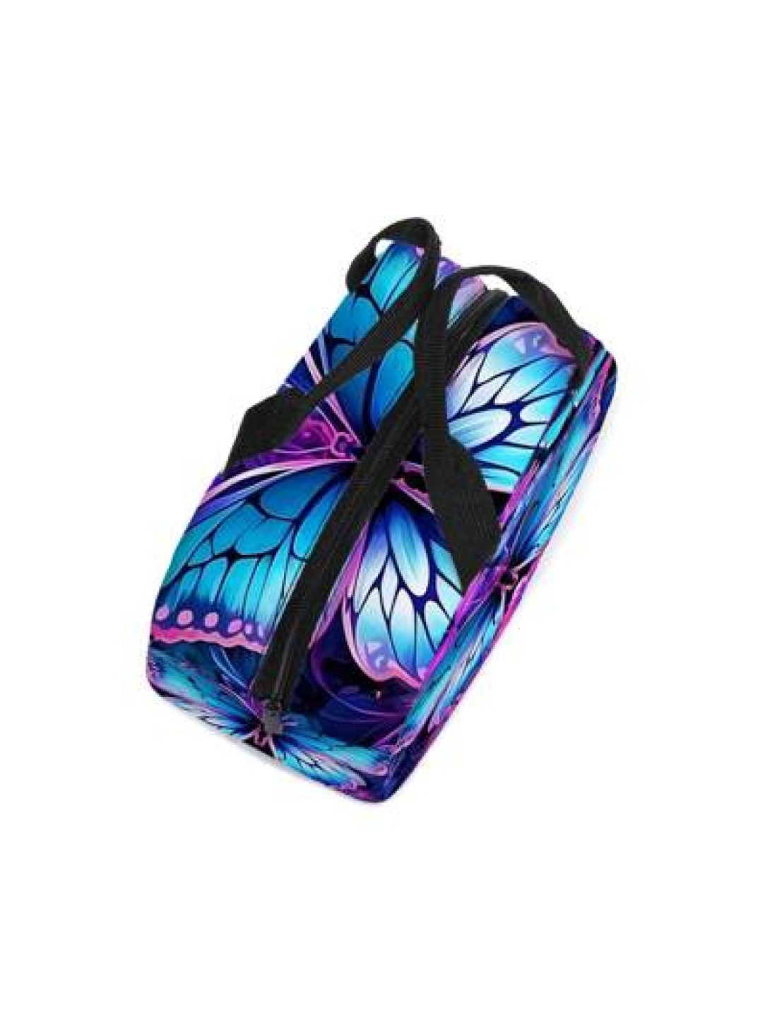Butterfly Printed Lunch Bag Insulated Tote Bag Portable Tote Bag For Work Travel And Picnics Back To School