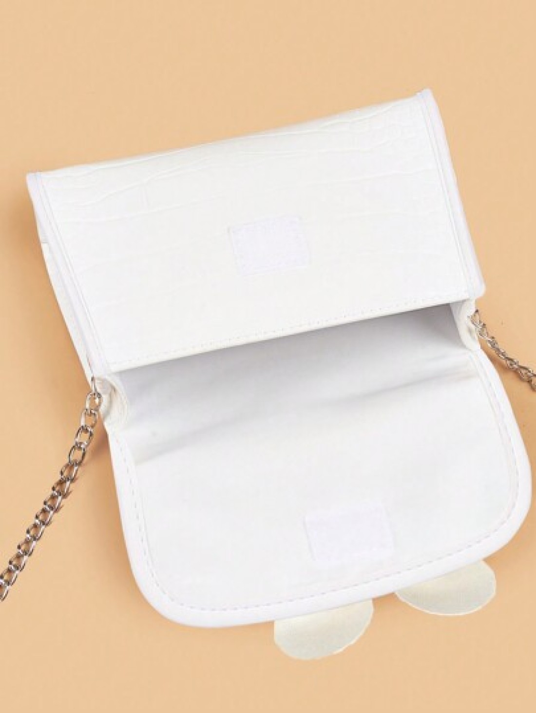 1pc Girls Cute Sparkle Butterfly Crocodile Pattern PU Chain Shoulder Bag Suitable For All Seasons Daily Use
