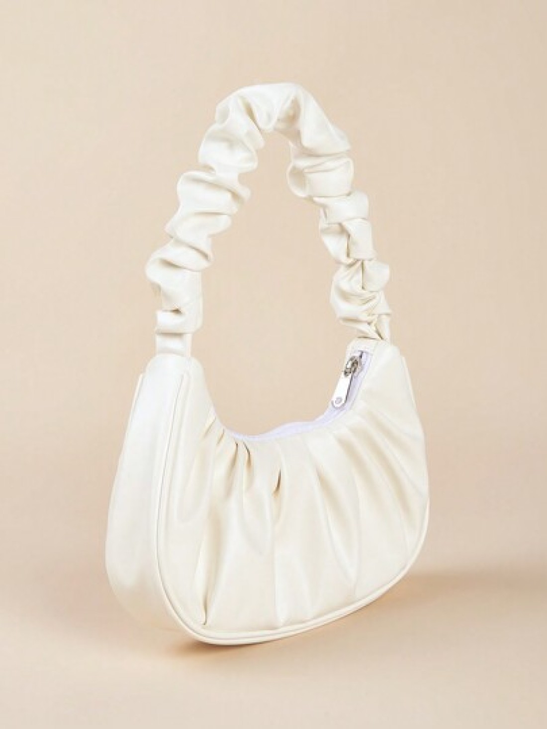 1pc Girls Fashionable Pleated HandheldShoulder Bag Suitable For Daily Outing