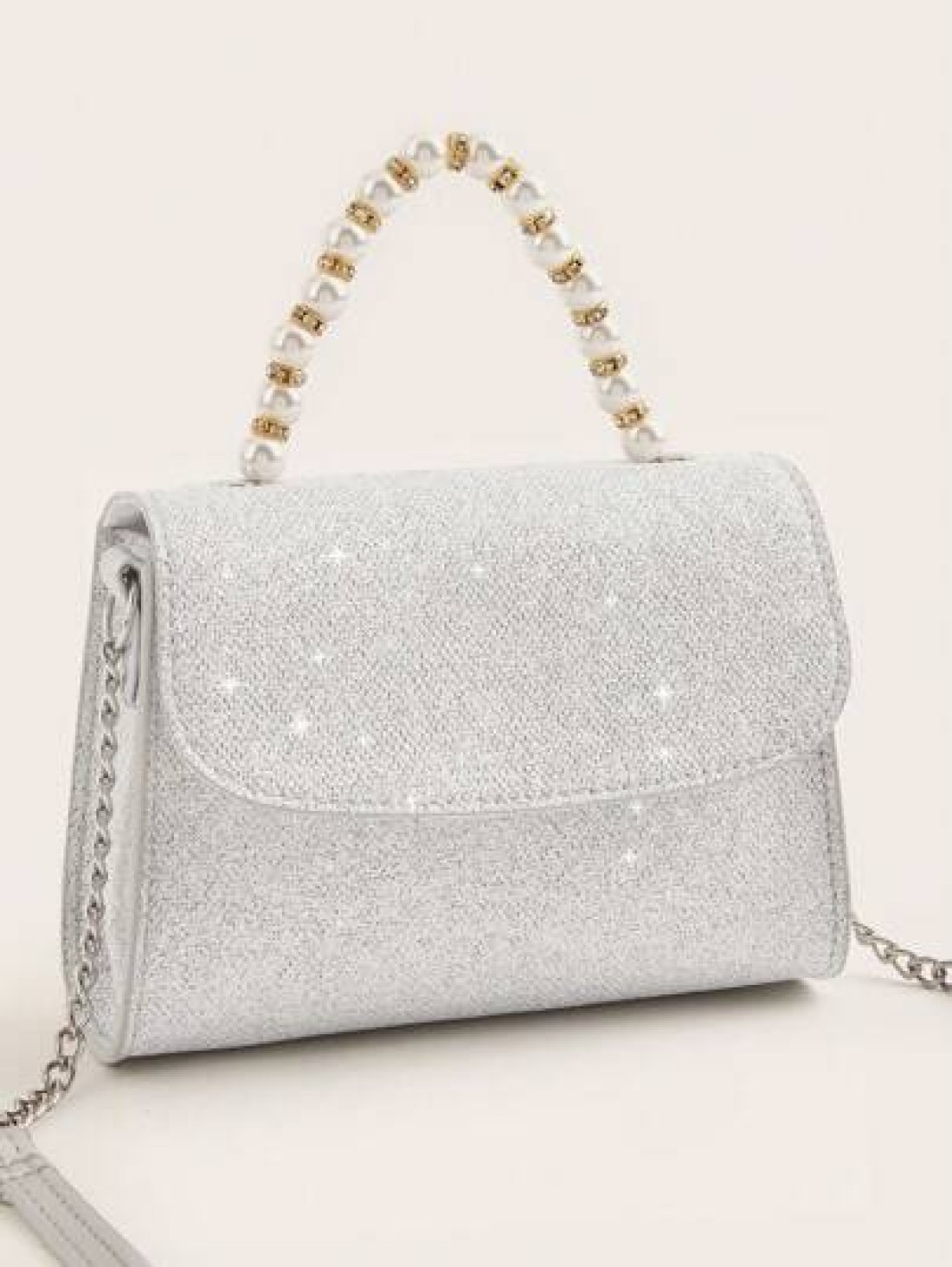 1pc Girls Fashionable Sweet Princess Mini 2 Way Handbag With Chain Strap Suitable For Daily Use Party Travel Birthday Gift
