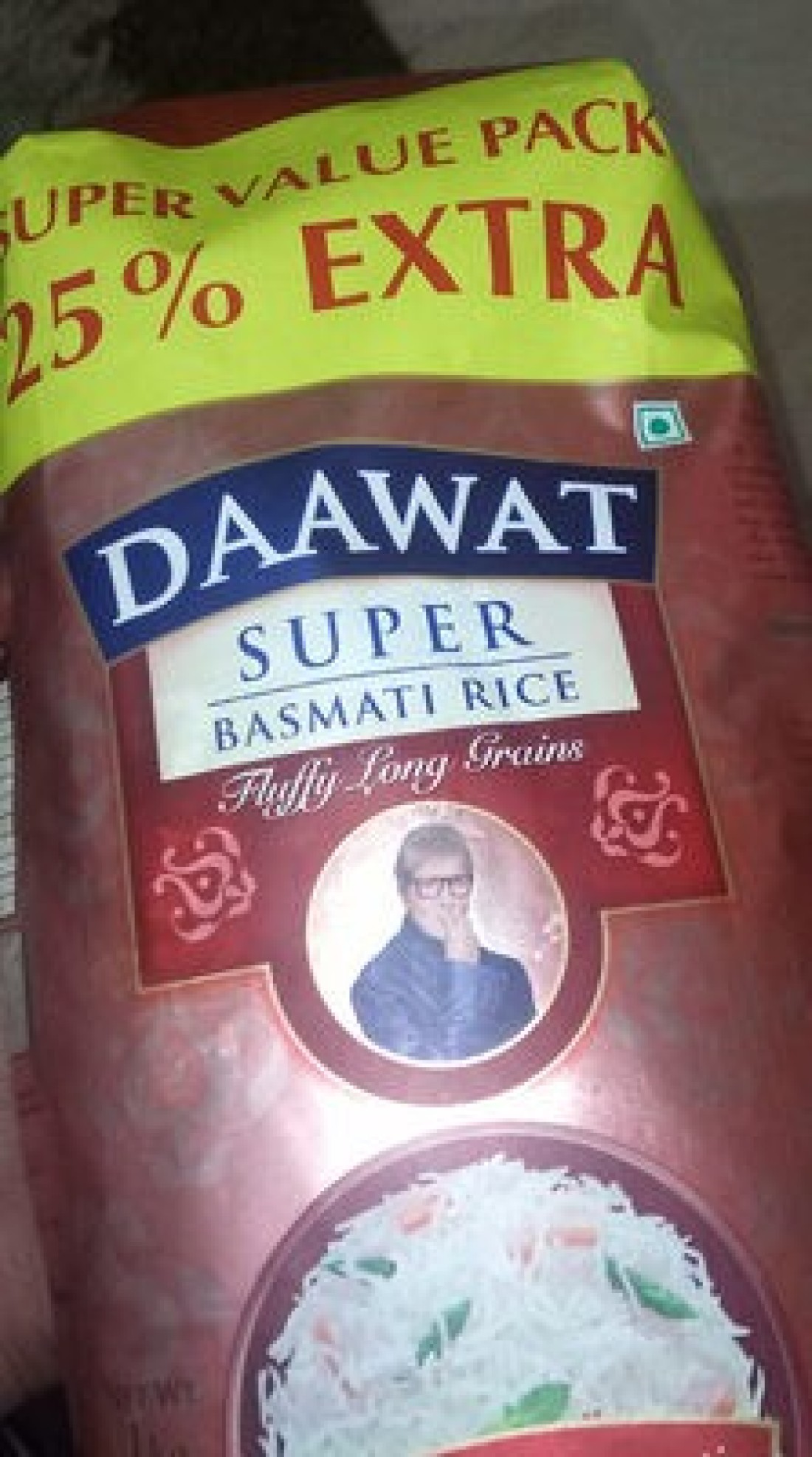 DAAWAT WHITE INDIAN BASMATI RICE 1KG