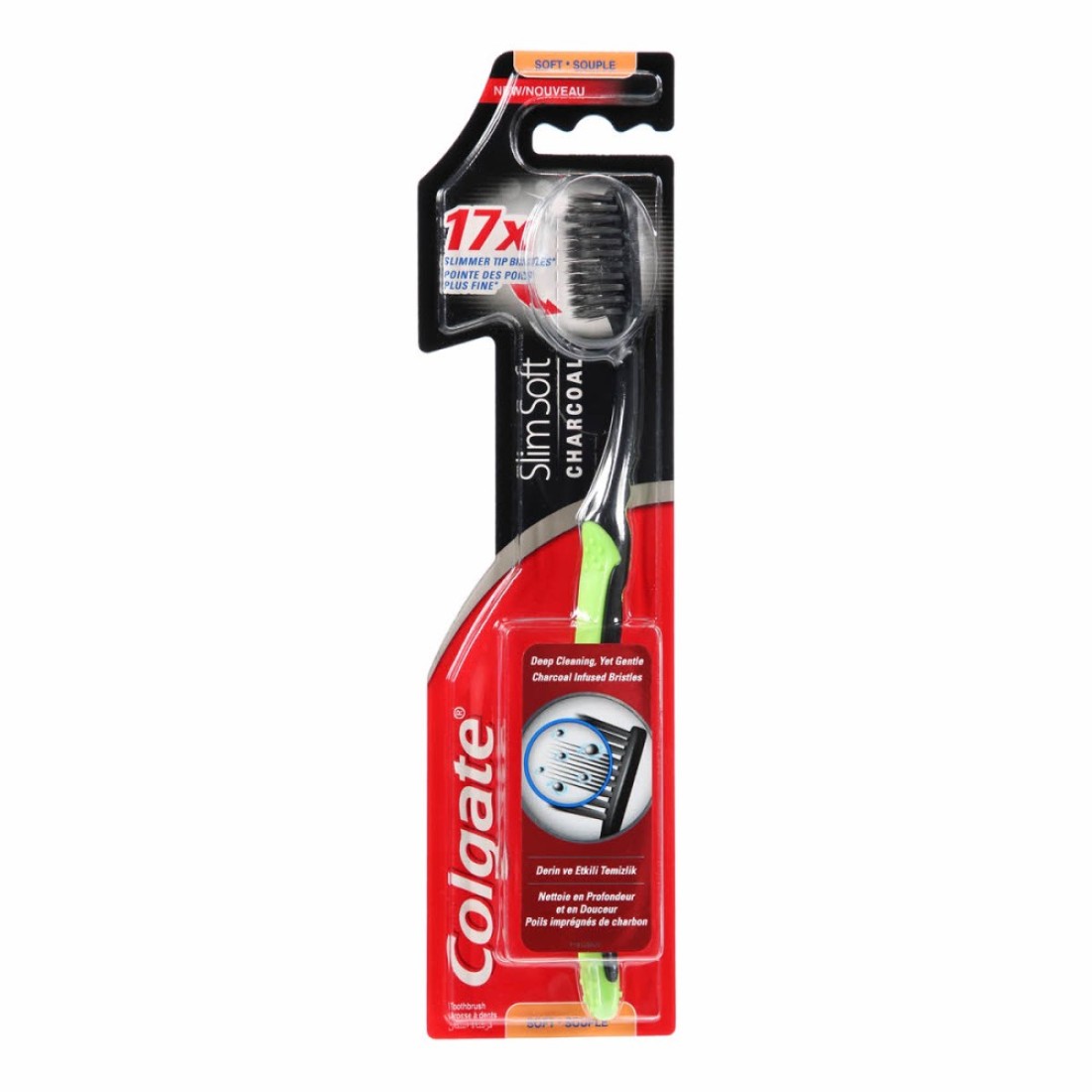 COLGATE SLIM SOFT CHARCOAL T/BRUSH