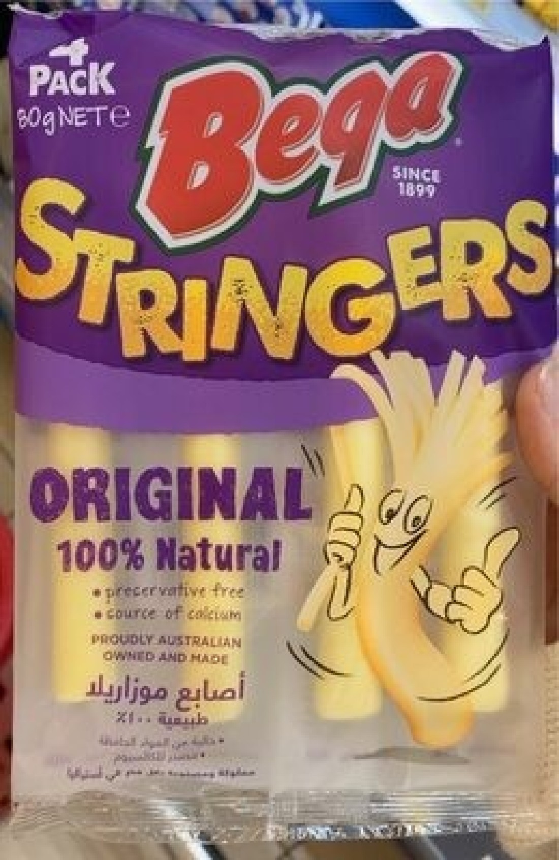Bega Stringers Original 4pkt 80g