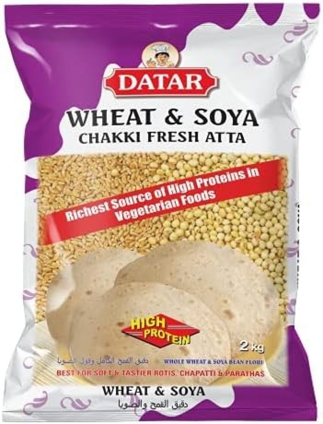 DATAR CHAKKI FRESH W&SOYA ATTA 2KG