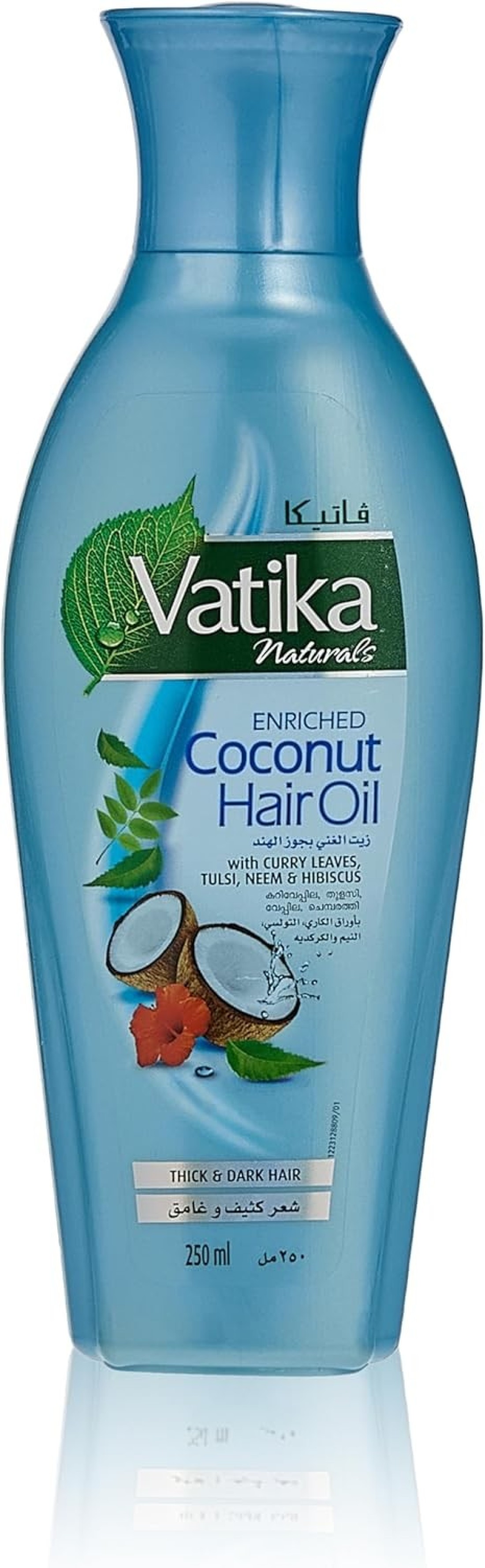 VTIKA CCNUT HAIR OIL W CURRY LEAVS 250ML