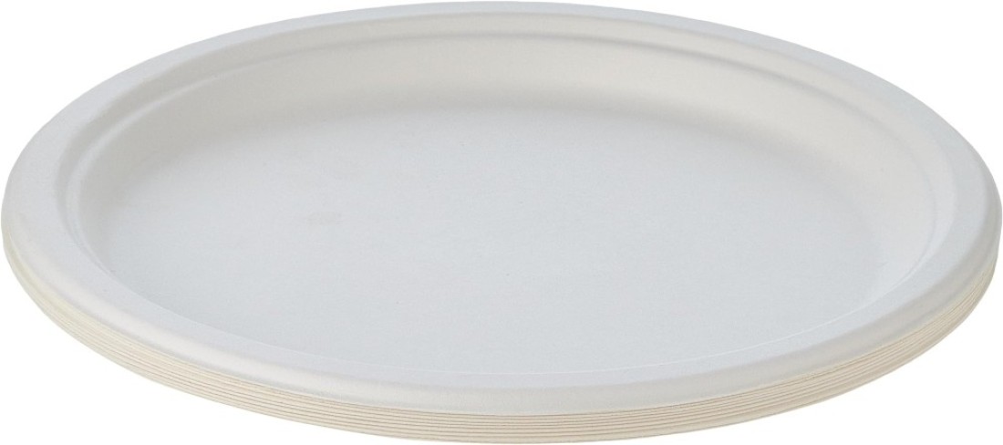Hotpack- Biodegredable Paper Pulp Plate 10'' -10 Pcs