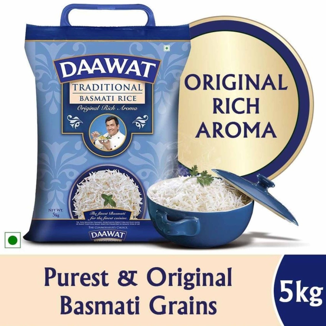 Daawat Traditional Basmati Rice, 5kg