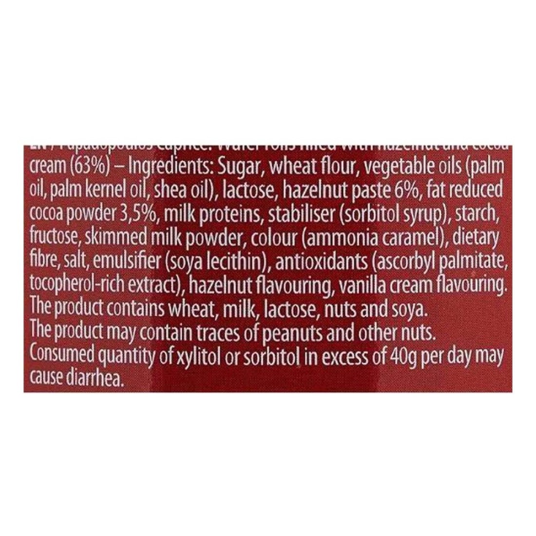 Papadopoulos Caprice Wafer Rolls 53g