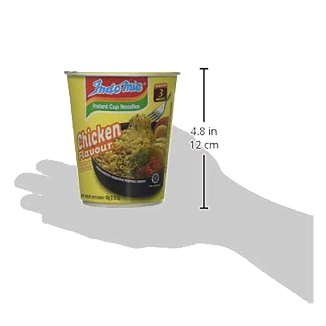 Indomie Instant Noodels, Halal Certified, Chicken Flavour Cup 60g