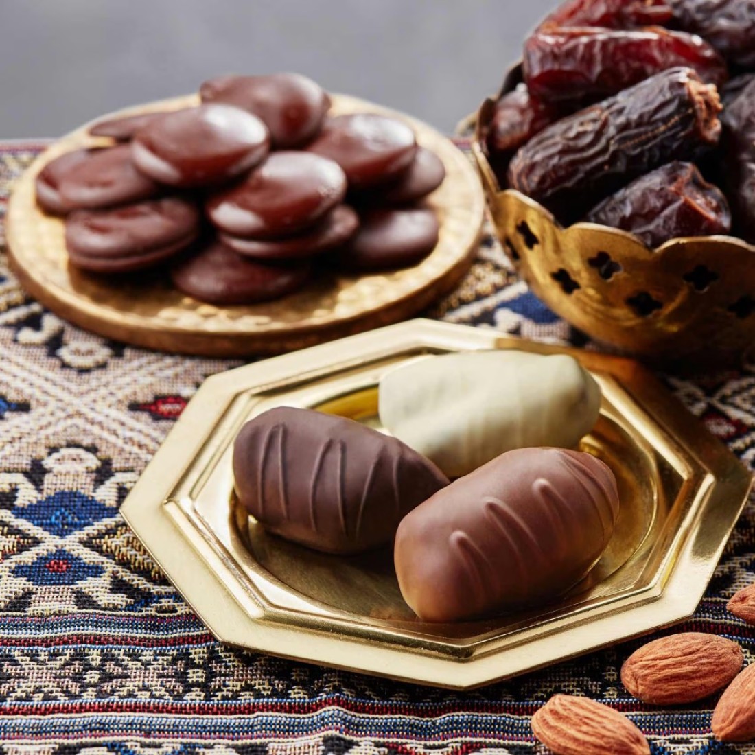 Arabian Delights Chocodate Assorted Chocolate With Almonds 150g