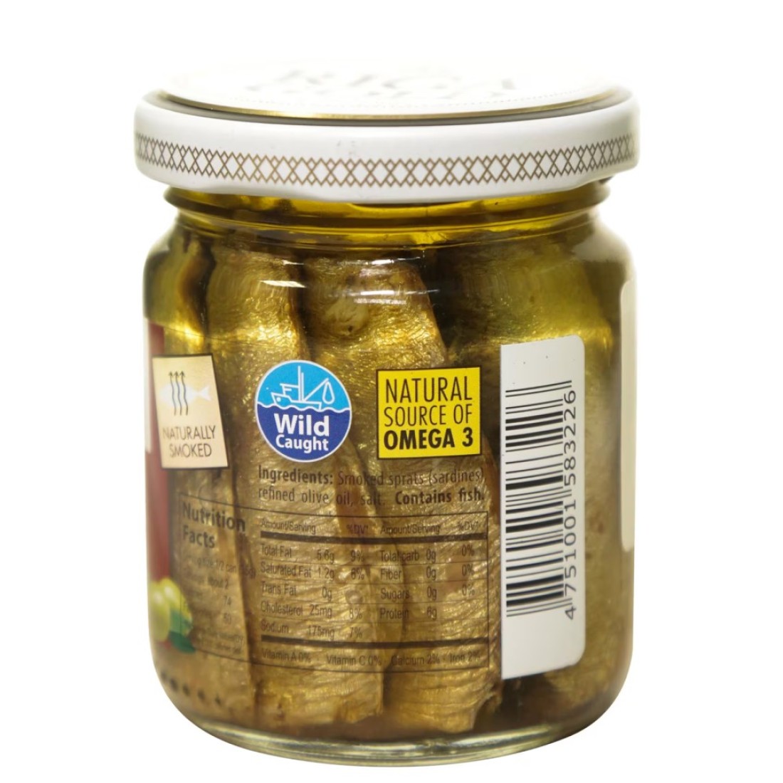 Riga&nbsp;Gold&nbsp;Smoked&nbsp;Sardines&nbsp;In&nbsp;Olive&nbsp;Oil&nbsp;100g