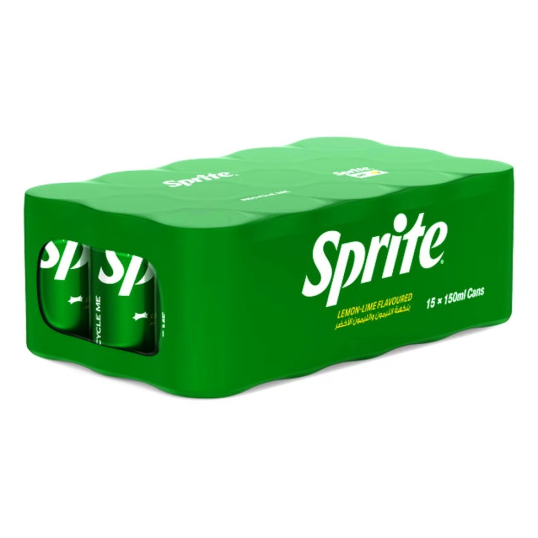 Sprite Regular Lemon Lime Flavoured Carbonated Soft Drink Can 150ml Pack of 15