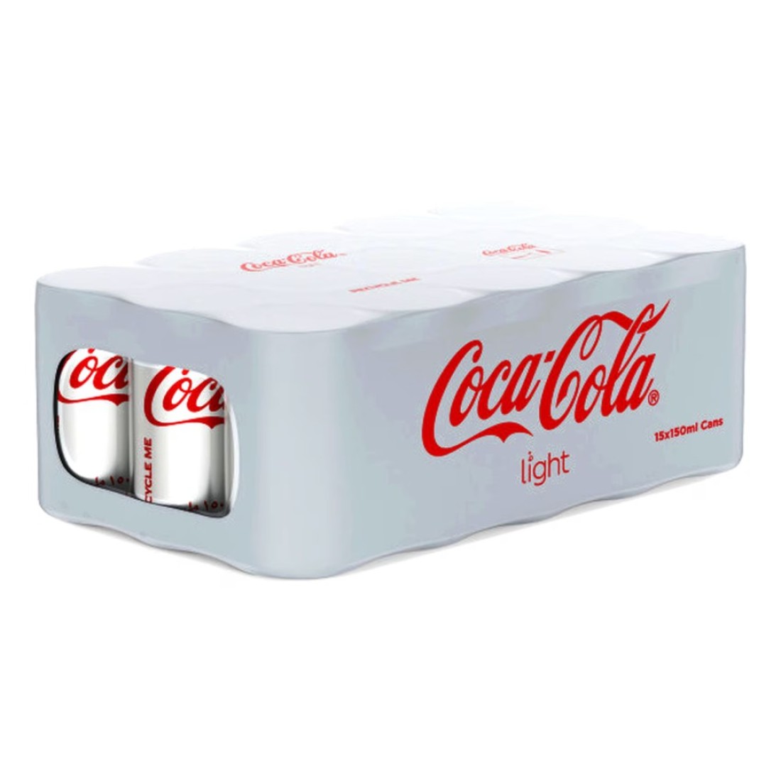 Coca-Cola Light Carbonated Soft Drink Can 150ml Pack of 15