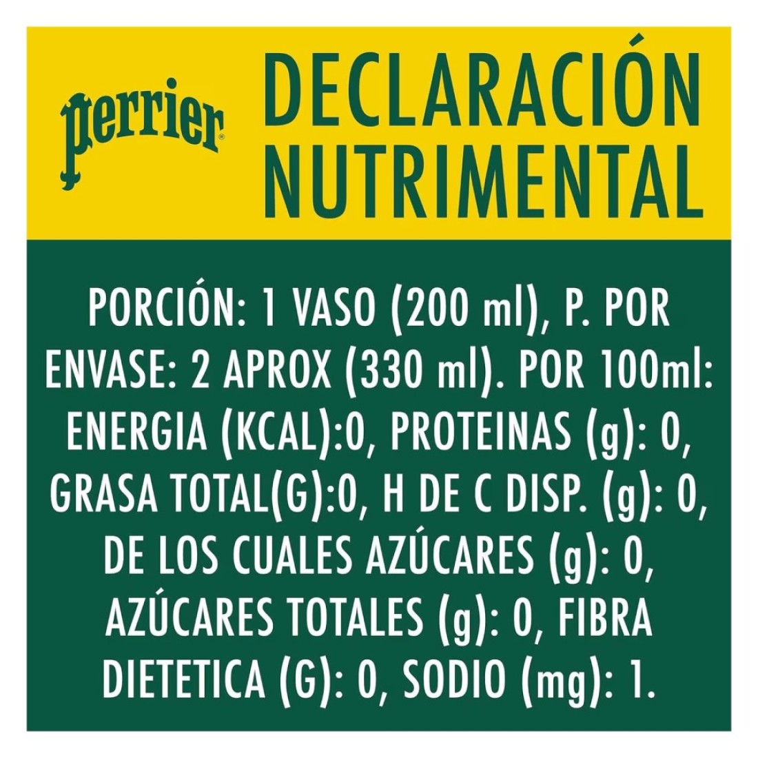 Perrier Sparkling Carbonated Mineral Water 330ml Pack of 4