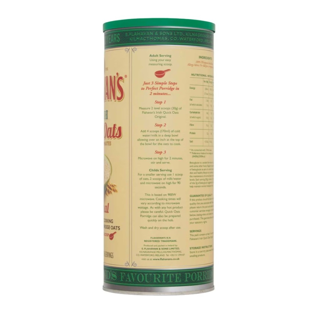 Flahavan&#39;s Original Irish Quick Oats 500g