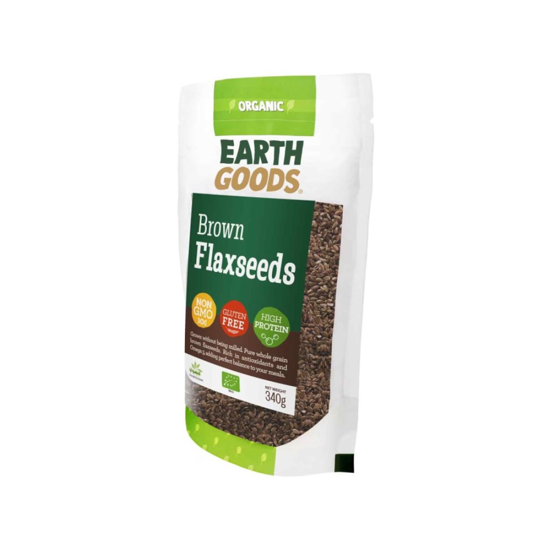 Earth Goods Organic Brown Flaxseeds 340g