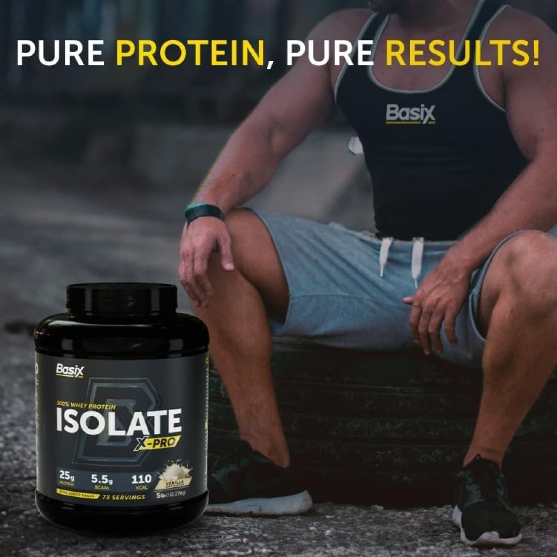 Basix WHEY PROTEIN ISO X-PRO VANILLA 5LB