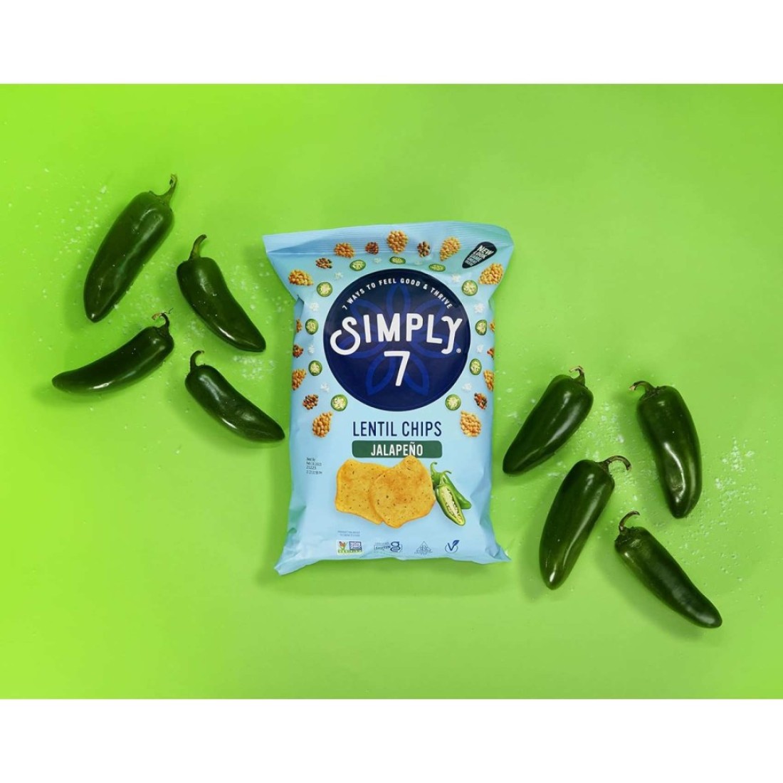 Simply 7 Jalapeno Lentil Chips 113g
