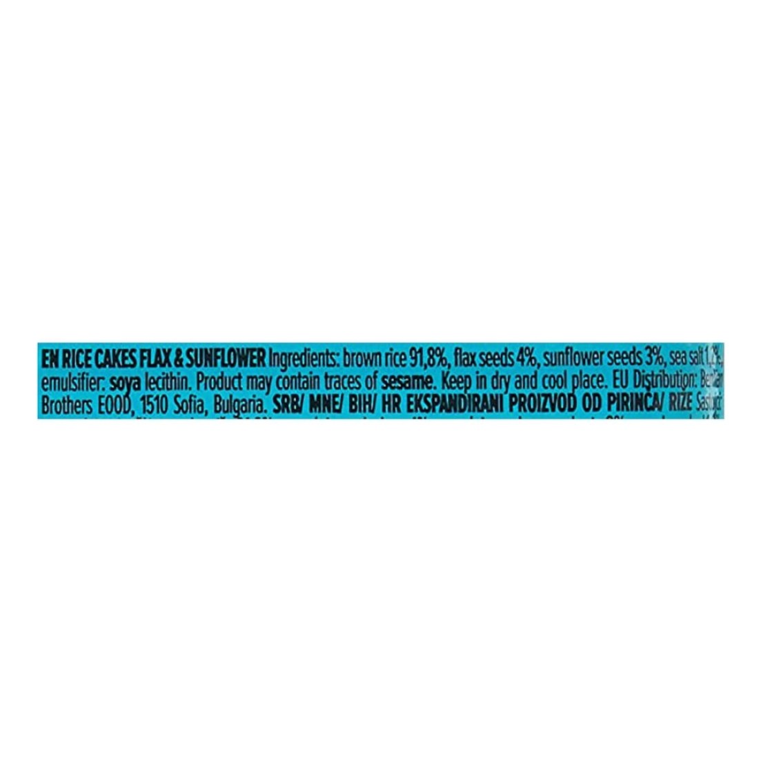 Benlian Slim Gluten-Free Flax And Sunflower Rice Cakes 100g