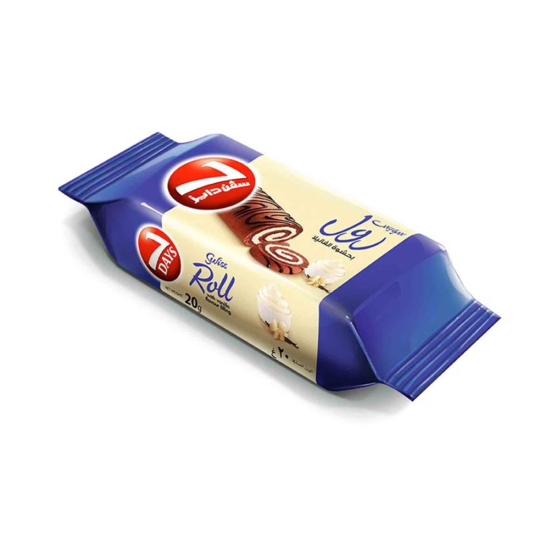 7 Days Swiss Roll Jumbo Vanilla 55g Pack of 6