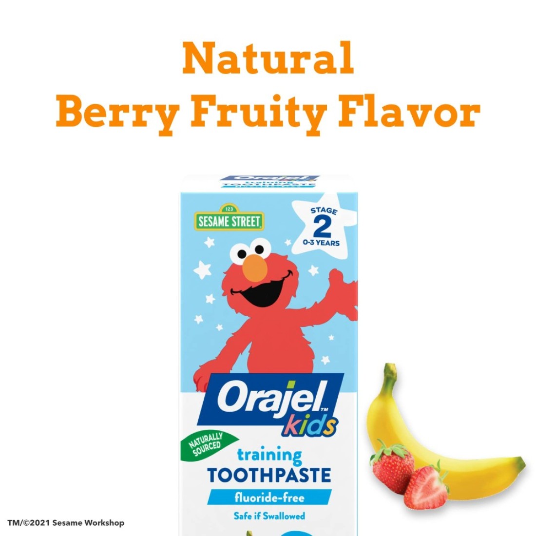 Orajel Kids Elmo Training Toothpaste FluorideFree 1 Pediatrician Recommended FluorideFree Toothpaste 15oz Tube