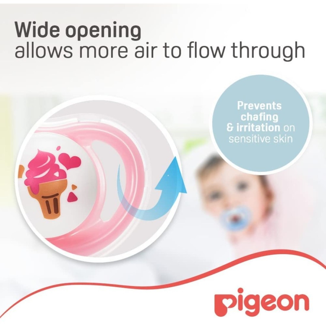 Pigeon Baby Girl Mini Light Pacifier 0m+ 78458 Pink