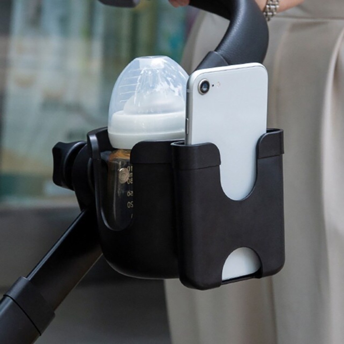 Teknum 2 - in - 1 Universal stroller Cup &amp; Phone Holder
