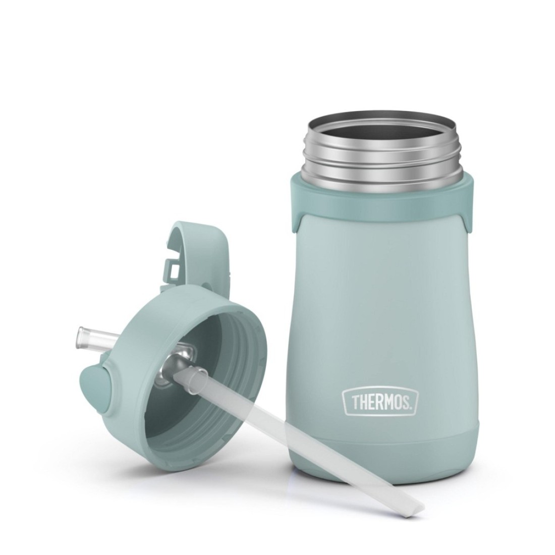 THERMOS BABY 10 ounce Stainless Steel Vacuum Insulated Straw Bottle Mint