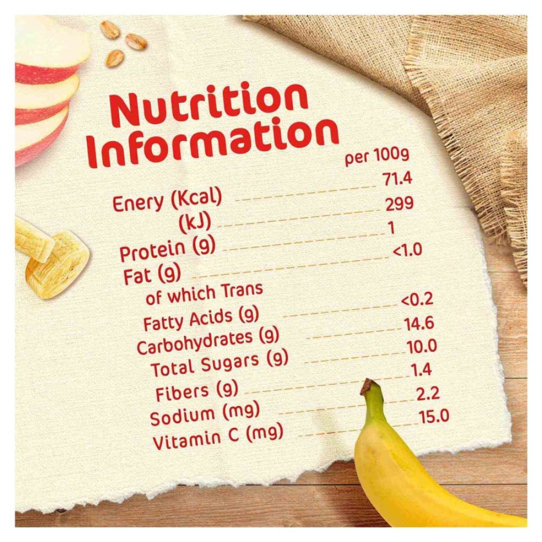 Nestle Cerelac My 1st Fruit and Cereal Blend Banana Apple and Oats Puree, from 6 Months, 90g Pack of 4