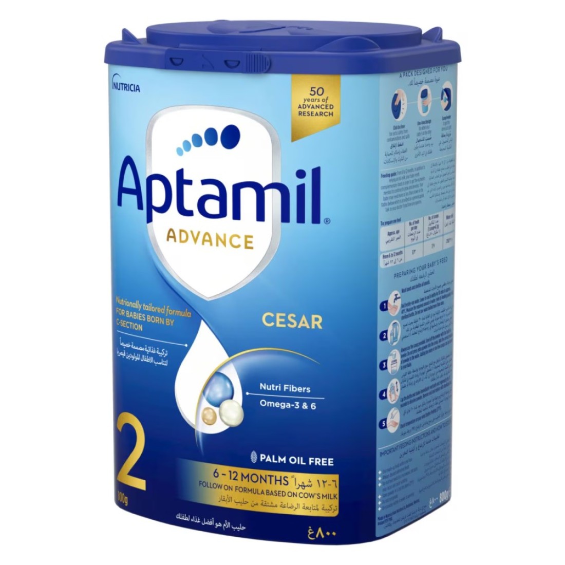 Aptamil Advance Cesar Care Follow-On Formula Milk Stage 2 6-12 months 800g