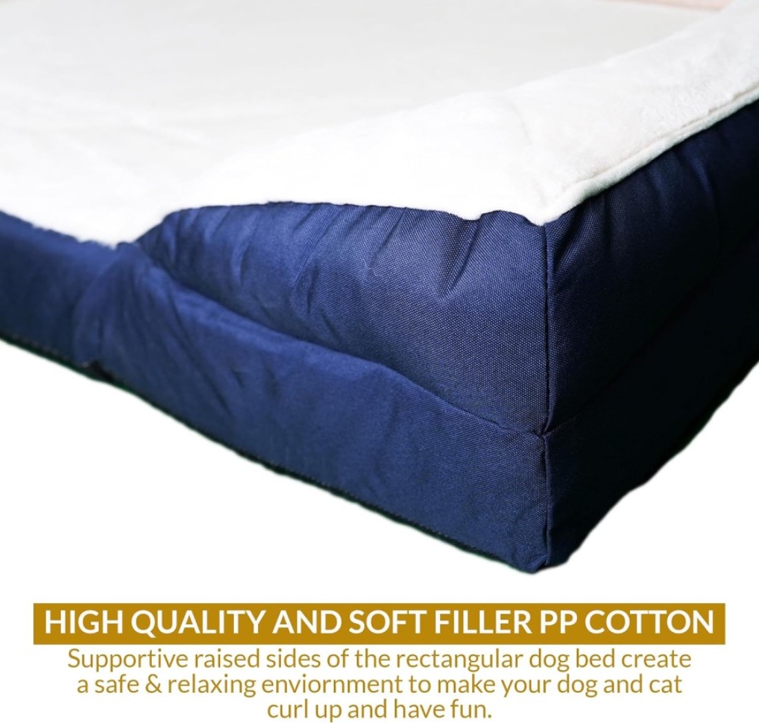 Dugyluv Dog Bed, Orthopedic Sofa Dog bed With Memory Foam, Removable Cover, Waterproof Lining and Nonskid Bottom,Pet Bed for Dogs (Large)
