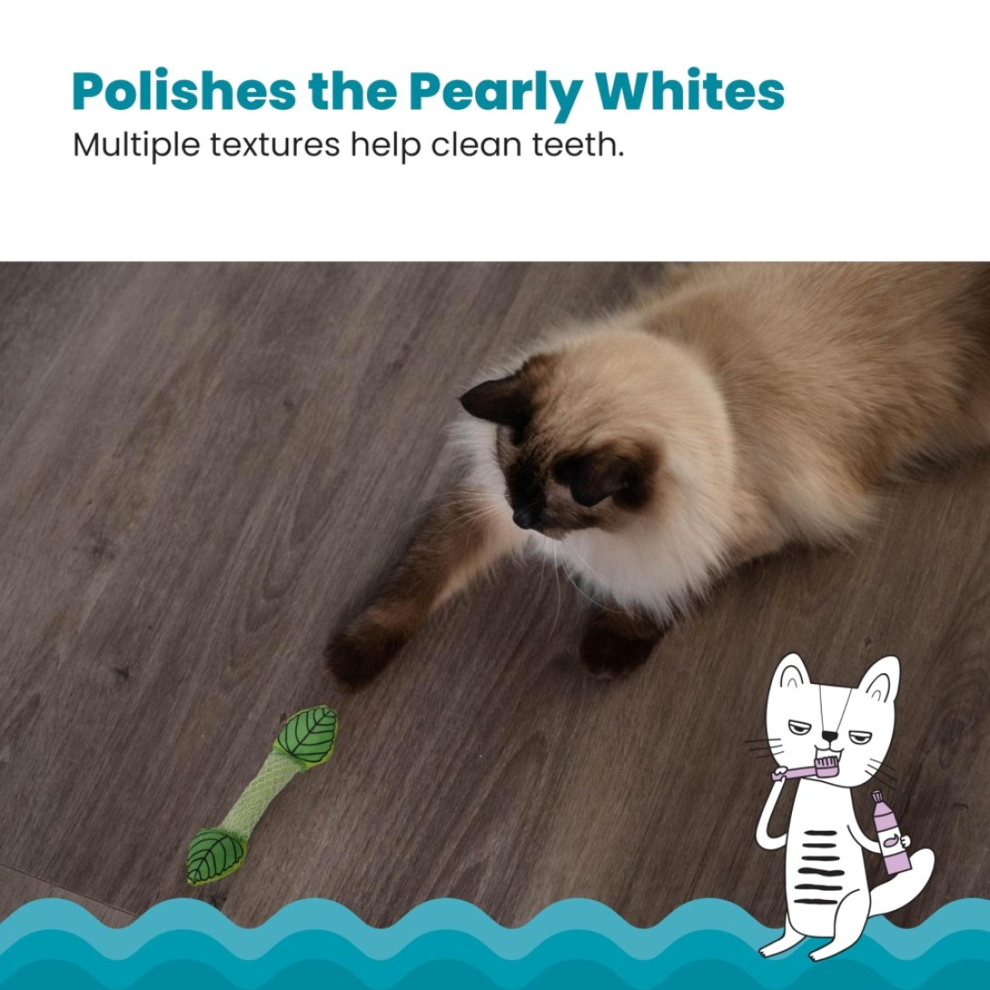 Petstages Fresh Breath Mint Stick Dental Cat Chew Toy